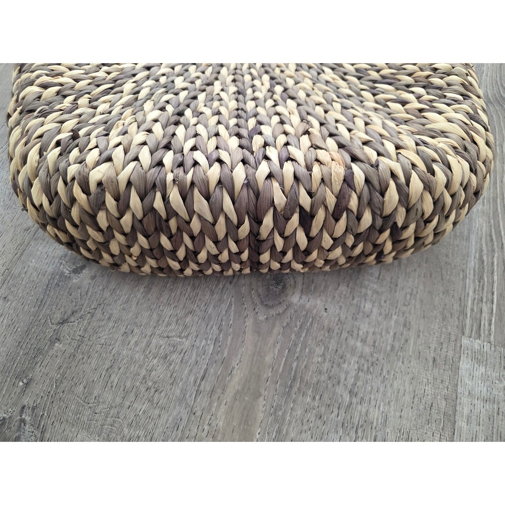 The Limited Woven Straw Tote Womens Medium Brown Tan Wood Handle Boho - Picture 16 of 16